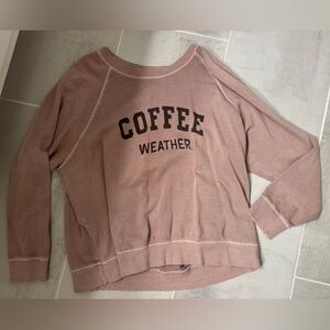 Oversized Coffee Weather Sweatshirt